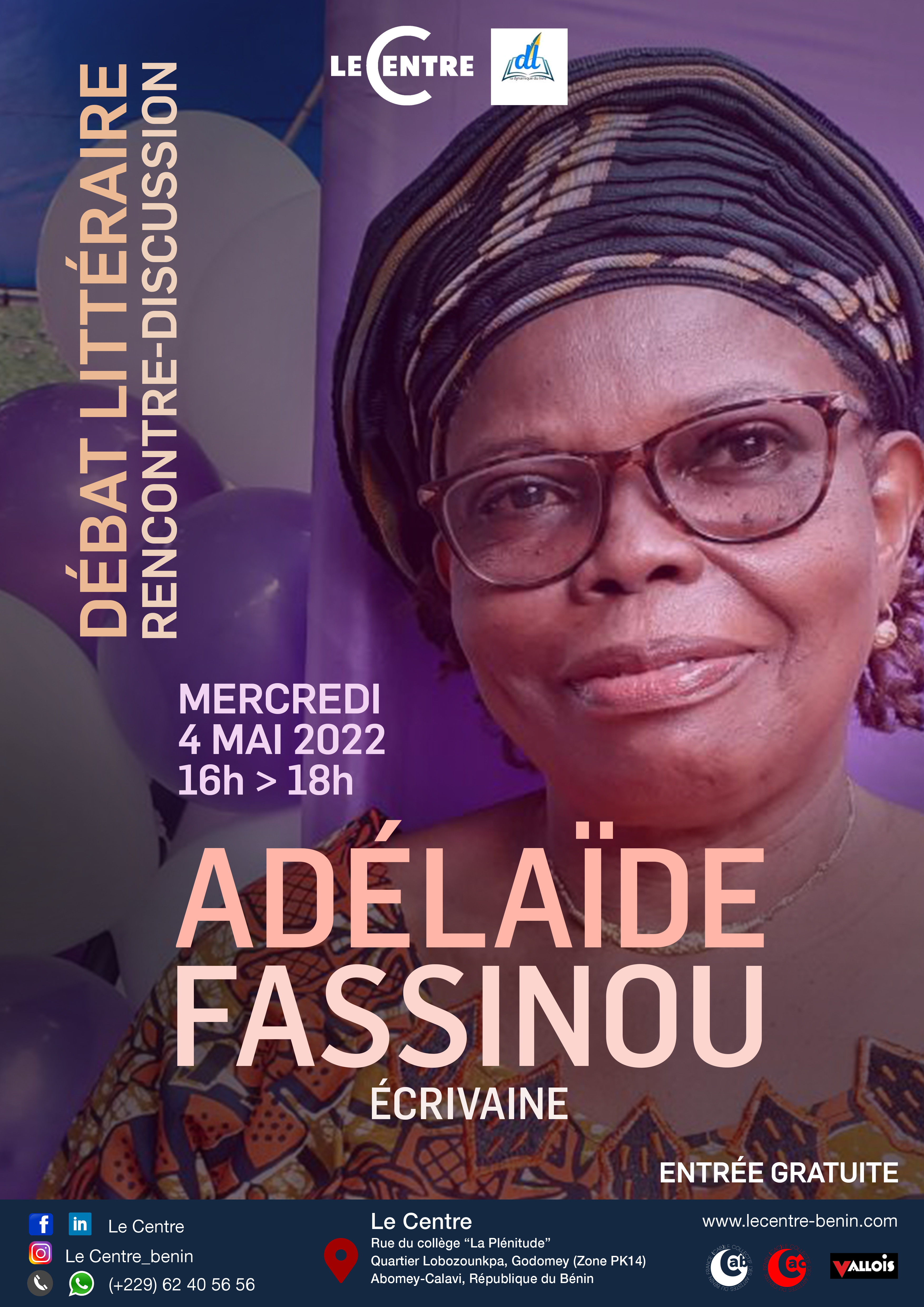 Le débat littéraire avec Adélaïde Fassinou