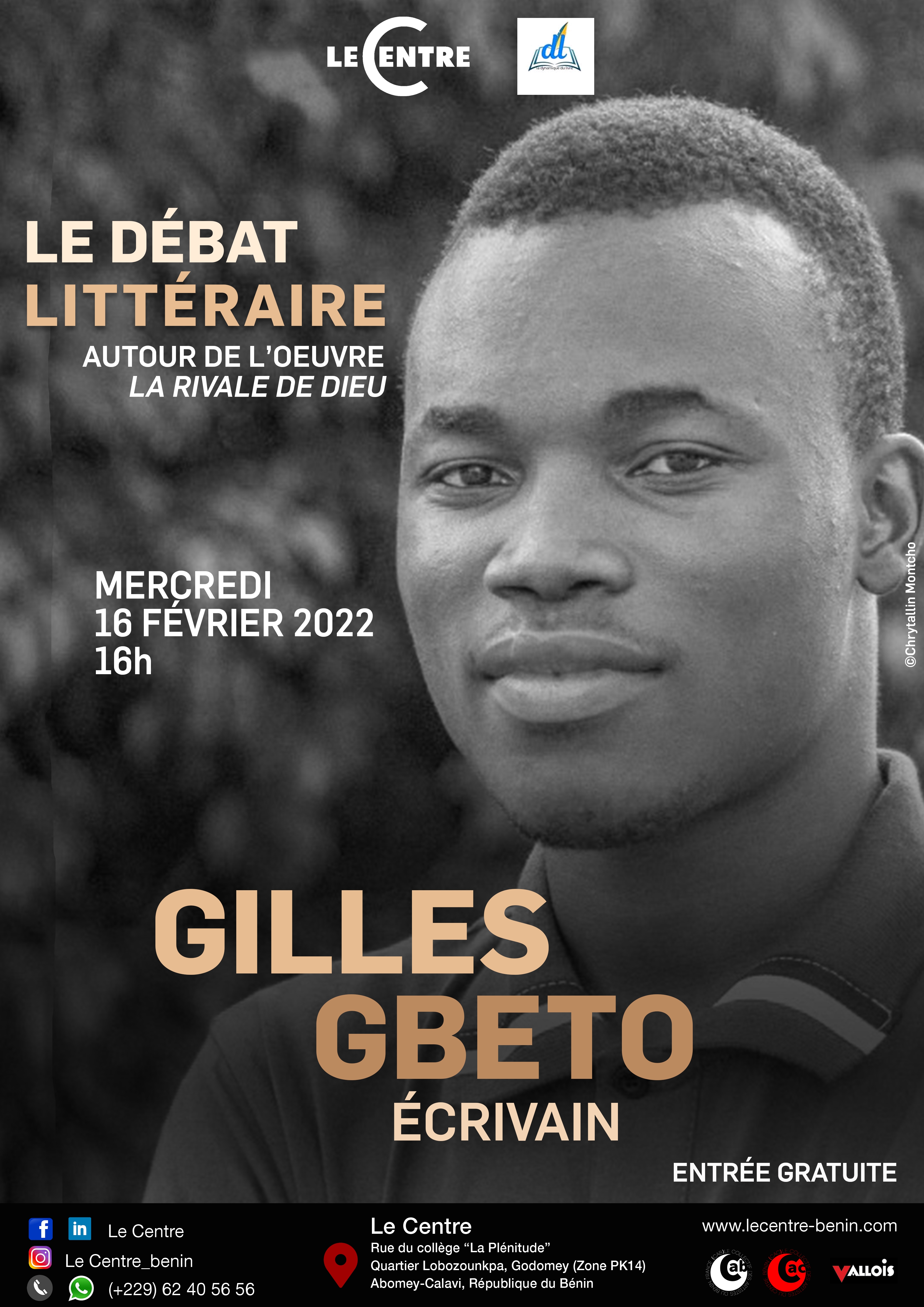 Le débat littéraire avec Gilles Gbeto