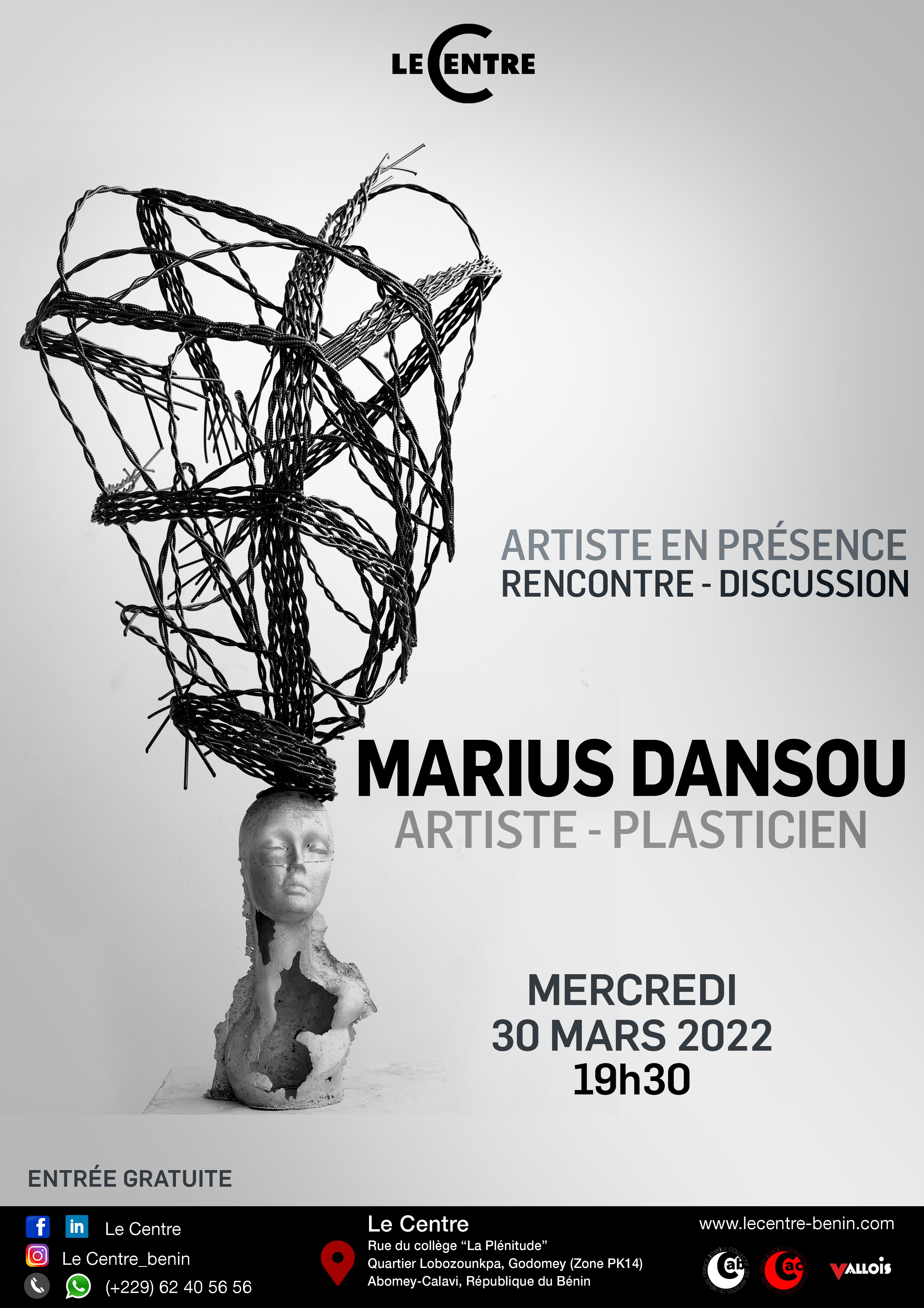 Artiste en présence avec Marius Dansou