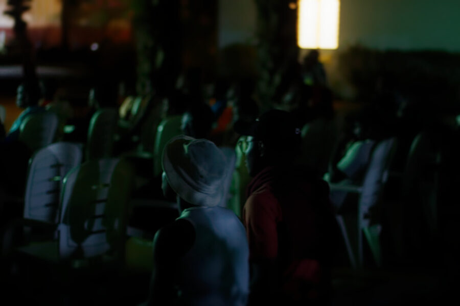 Vue de la projection du film Keteke à Wà Cinéma