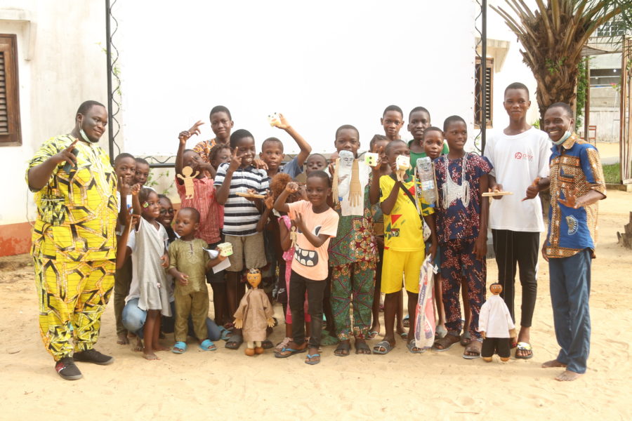 Vue de l'atelier Jeune Public d'initiation à l'art de la marionnette