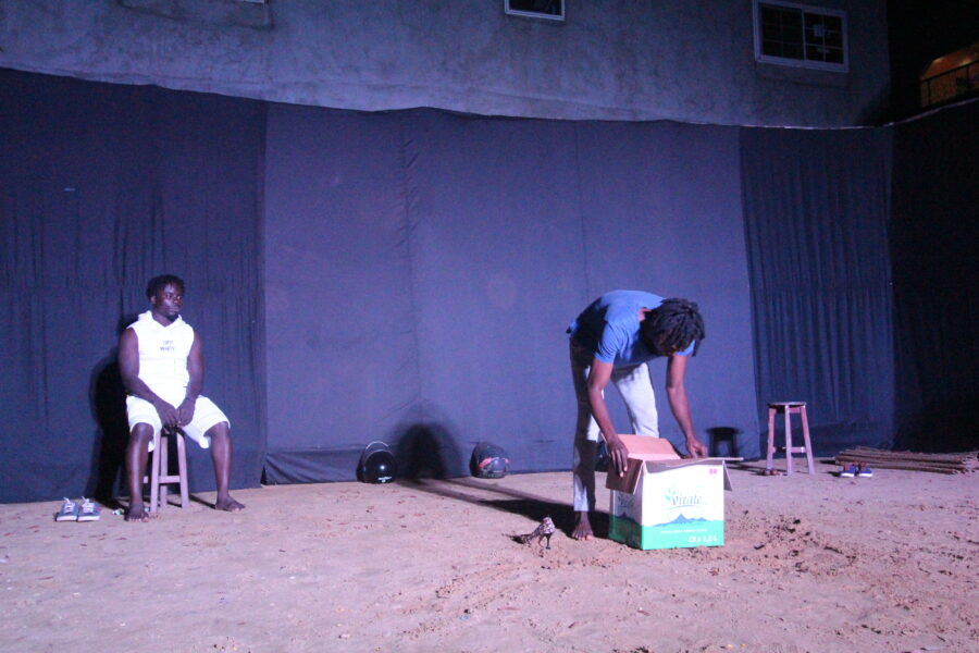 Vue du spectacle de théâtre-danse « Notre Aujourd'hui »