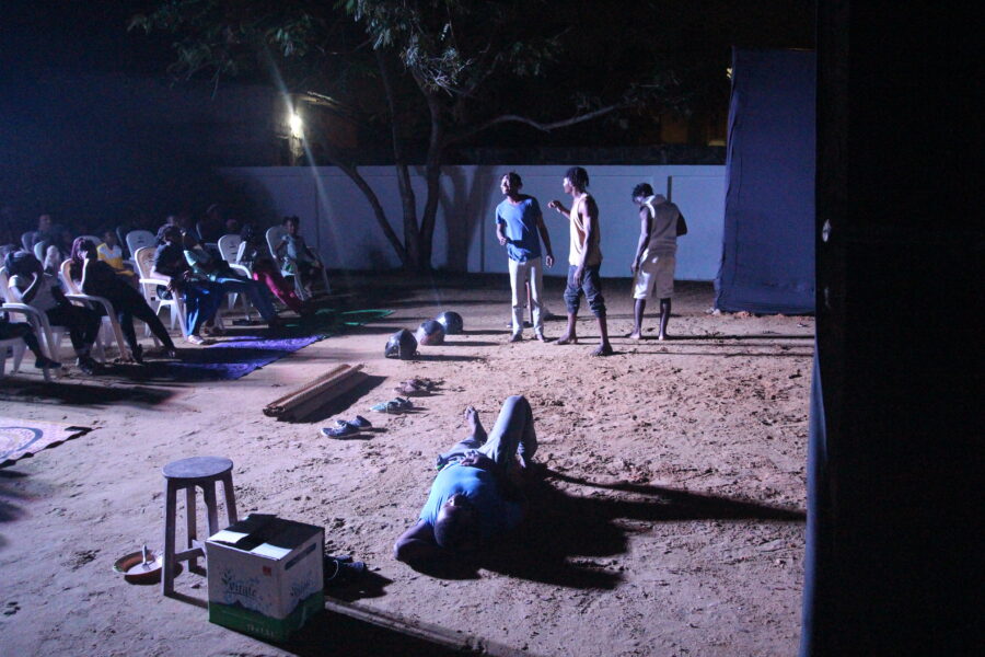 Vue du spectacle de théâtre-danse « Notre Aujourd'hui »