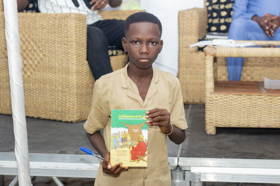 Vue du Débat littéraire avec Mahugnon Kakpo dans le cadre du programme Hors les murs de l'Espace Culturel Le Centre
