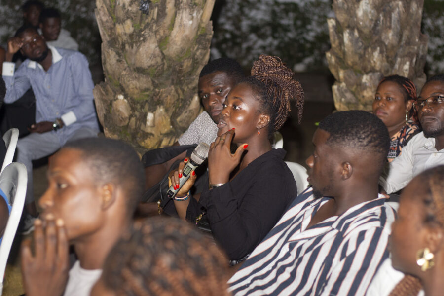 Vue de la projection du long métrage « Le rêve de Kadi » à l'Espace Culturel Le Centre