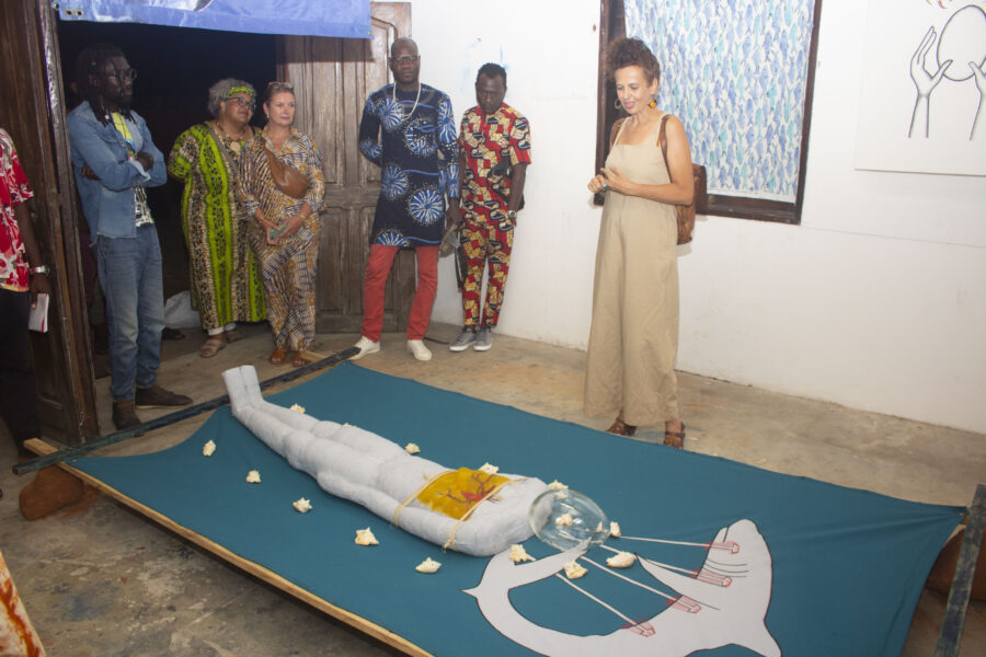 Vue du Work In Progress de l'artiste visuelle Sarah Thiriet