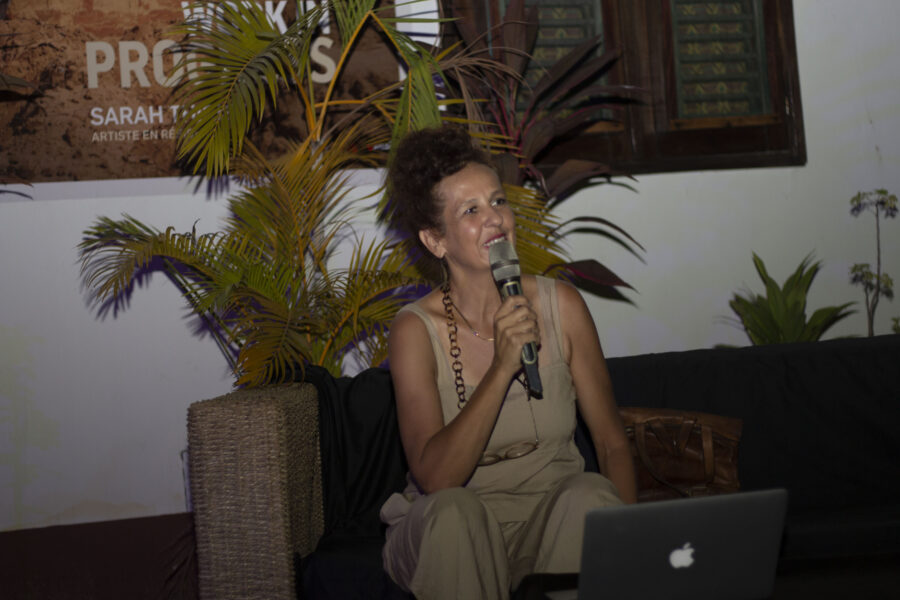 Vue du Work In Progress de l'artiste visuelle Sarah Thiriet