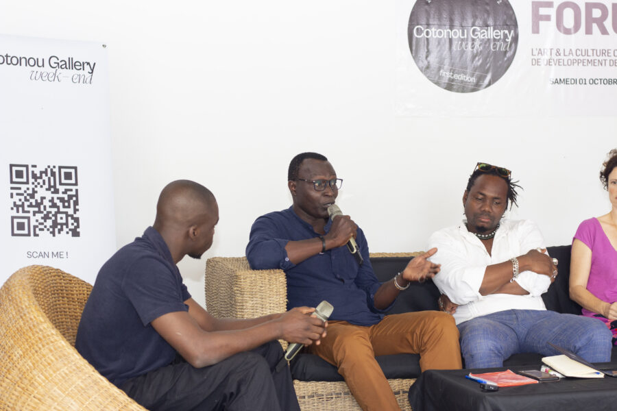 Vue de la rencontre-discussion Cotonou Gallery Forum à Le Centre