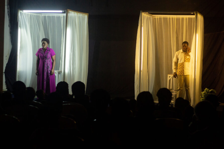 Vue de la pièce de théâtre « La faiseuse d'anges » à l'Espace Culturel Le Centre
