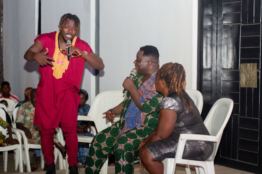 Vue de la soirée humour avec Dragomir à l'Espace Culturel Le Centre