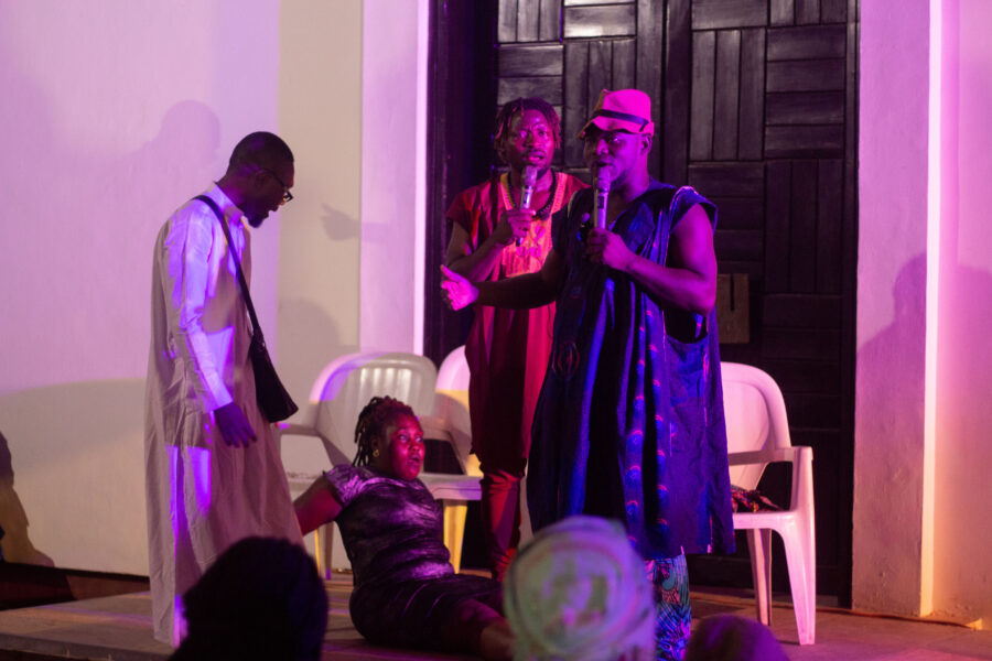 Vue de la soirée humour avec Dragomir à l'Espace Culturel Le Centre