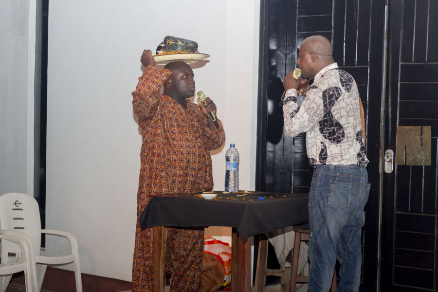 Vue de la soirée humour avec l'artiste humoriste Éléphant mouillée à l'Espace Culturel Le Centre