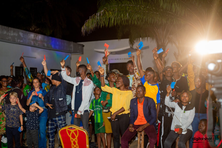 Vue de la grande finale du Cotonou Underground Freestyle lors du Dalah'sh 2022 à Le Centre